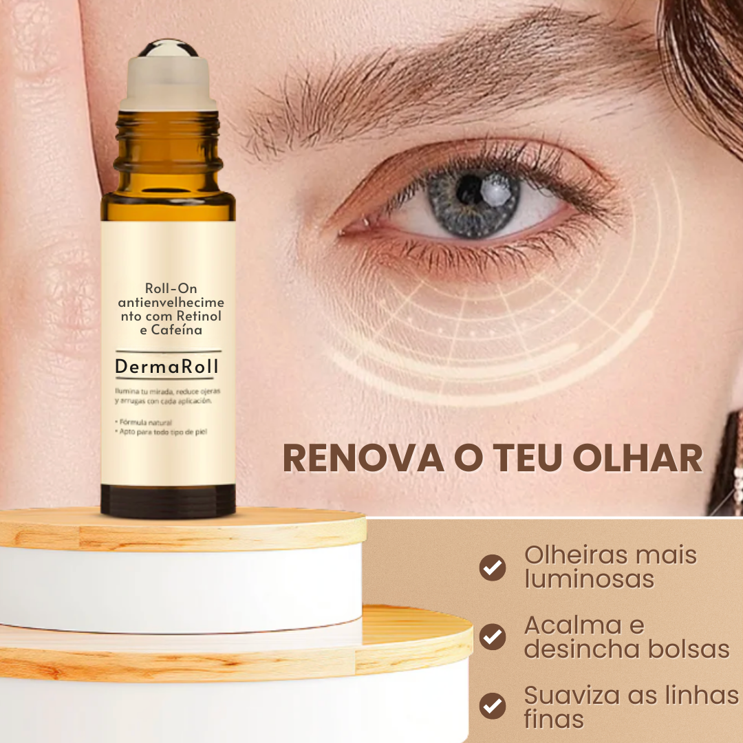 DermaRoll | Roll-On antienvelhecimento com Retinol e Cafeína