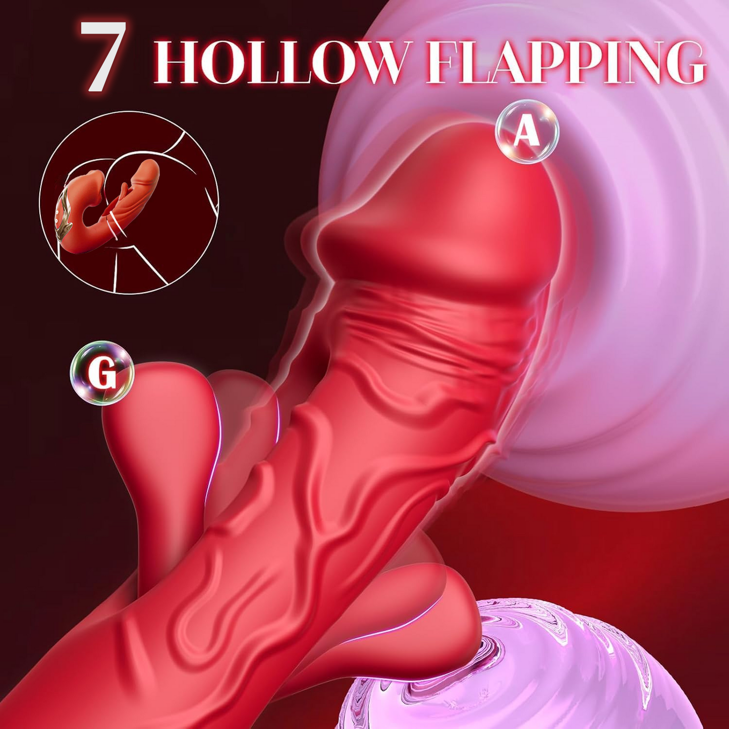 💥New on sale 2025 💞 7 vibrations and 5 swing modes  G-spot vibrator-Let you feel the thrill of a roller coaster  💦