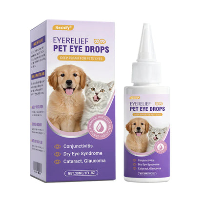 👩‍⚕️Nexisify® EyeRelief Pet Eye Drops ✅ FDA-Approved | Fast Relief for Conjunctivitis, Dry Eyes, Cataracts & Keratitis 🐶🐶