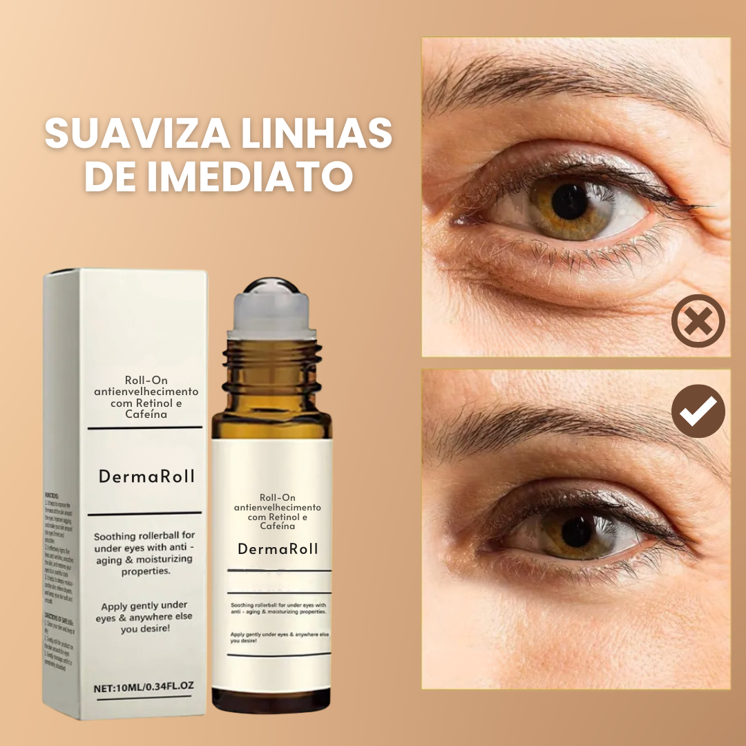 DermaRoll | Roll-On antienvelhecimento com Retinol e Cafeína