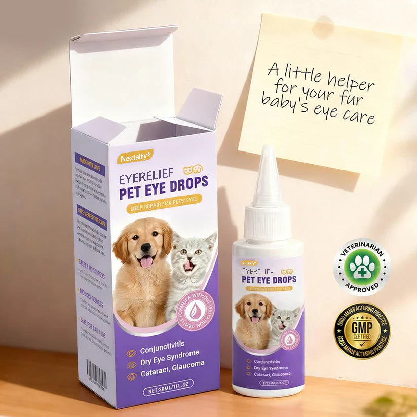 👩‍⚕️Nexisify® EyeRelief Pet Eye Drops ✅ FDA-Approved | Fast Relief for Conjunctivitis, Dry Eyes, Cataracts & Keratitis 🐶🐶