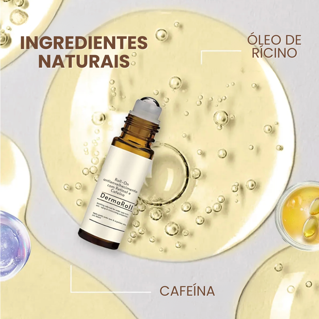DermaRoll | Roll-On antienvelhecimento com Retinol e Cafeína