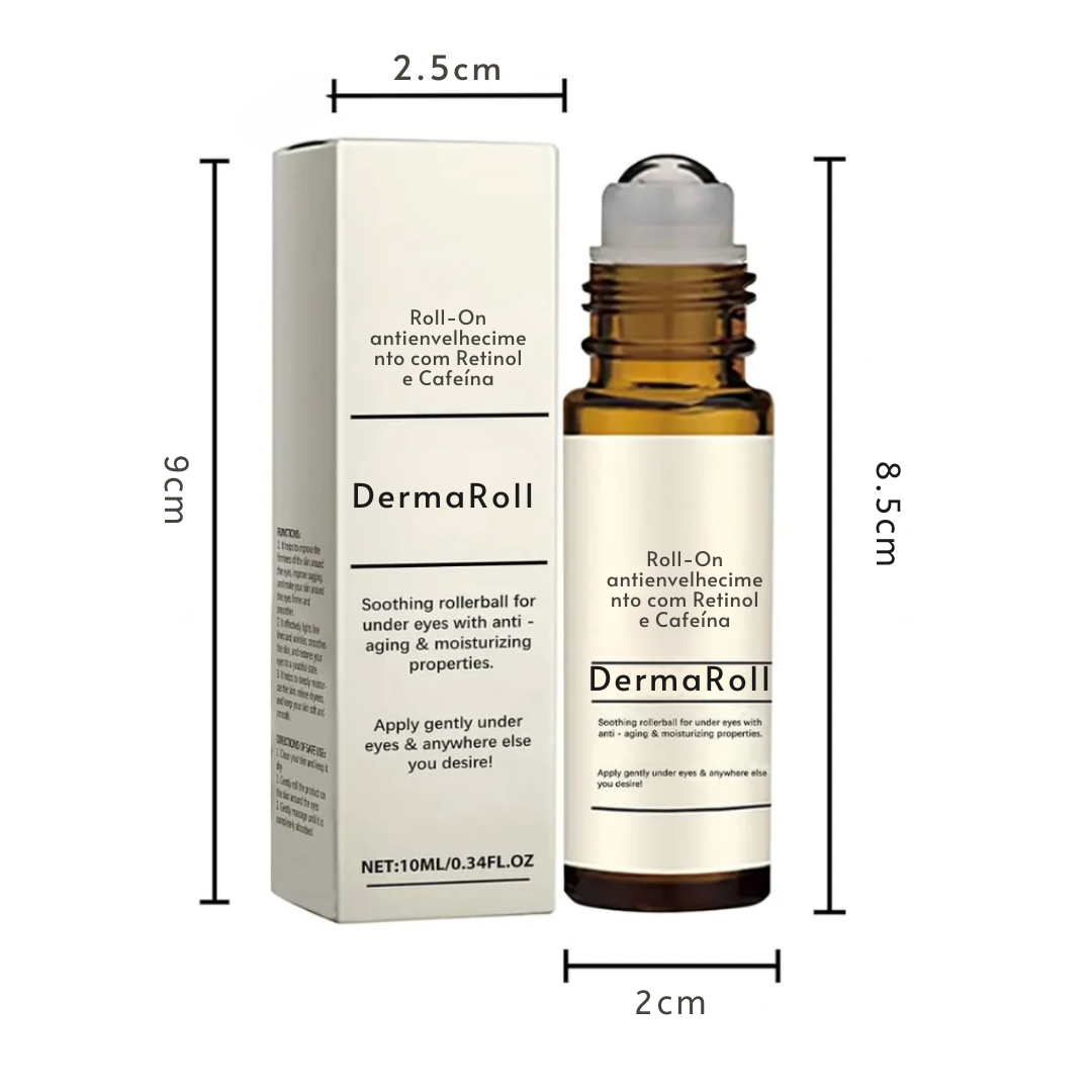 DermaRoll | Roll-On antienvelhecimento com Retinol e Cafeína