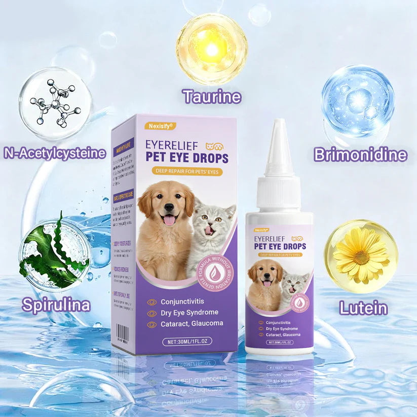 👩‍⚕️Nexisify® EyeRelief Pet Eye Drops ✅ FDA-Approved | Fast Relief for Conjunctivitis, Dry Eyes, Cataracts & Keratitis 🐶🐶