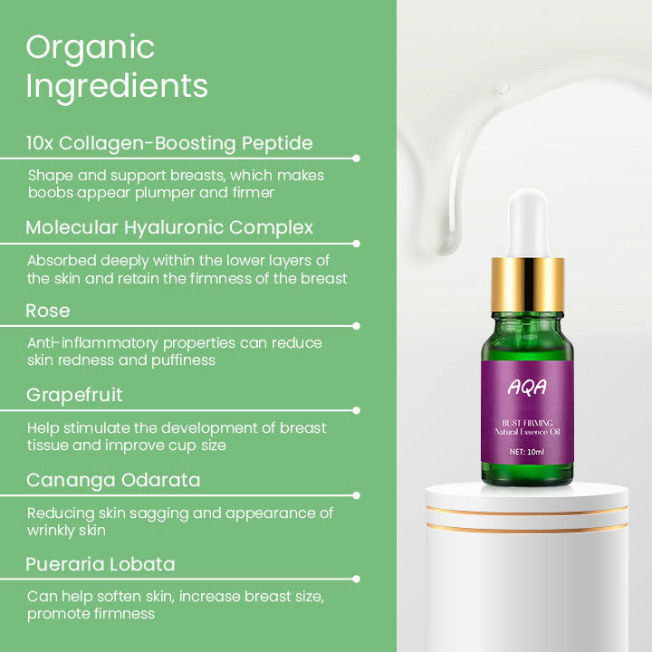 （📢Hey, family! Countdown starts!⏰ Last day for Limited Time Discount !) AQA™ Breast Firming Natural Essence Oil